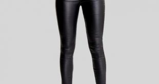 Leather pants for women 2018 fashion stretchy plus size black faux leather pants skinny high waist jeans MGCCTQD