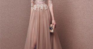 Long sleeved evening dresses nude and blush gowns in 2018 | prom night | pinterest | dresses, prom RLJZQIV