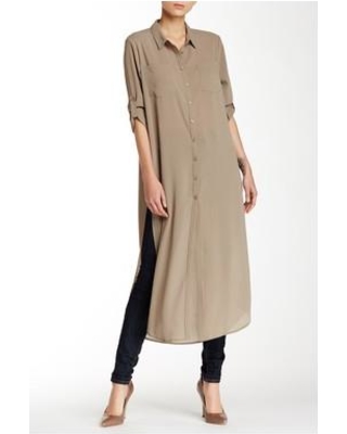 Long tunic cecico long sleeve split side maxi tunic at nordstrom rack - womens tunic  tops IERMPSF