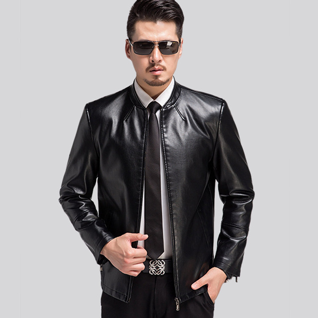 Mens Biker Jackets top quality mens leather jackets and coats 2017 spring autumn brand  motorcycle leather jacket men GLOUUOI