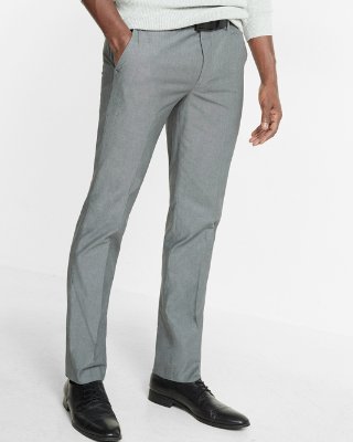 Men’s Pants extra slim gray chambray dress pant | express RJUUUEY