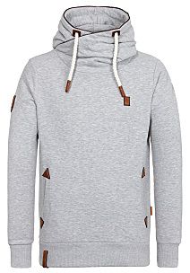 NAKETANO SWEAT JACKETS for men naketano schwanzus longus ii - hooded sweatshirt for men - grey sweater  jacket, men sweater MYETFRF