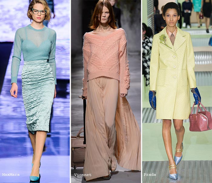 Pastel colors fashion fall 2015 trend of pastel colors: texture DCKHMWY
