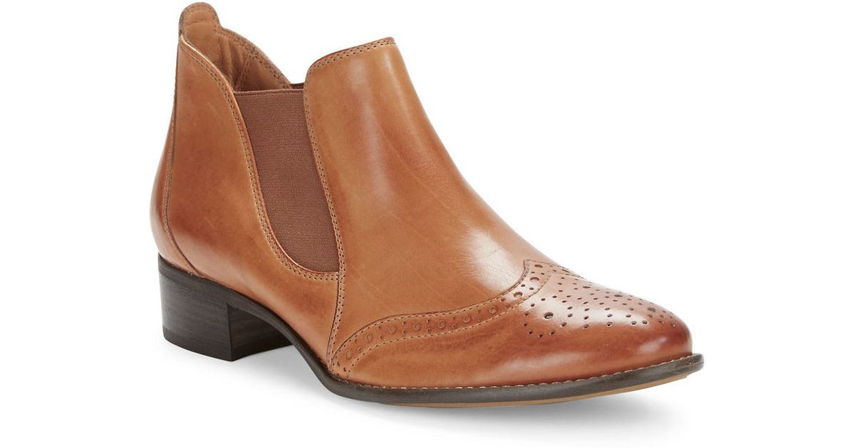 Paul Green Ankle BOOTS lyst - paul green ava leather ankle boots in brown MTFDAPT