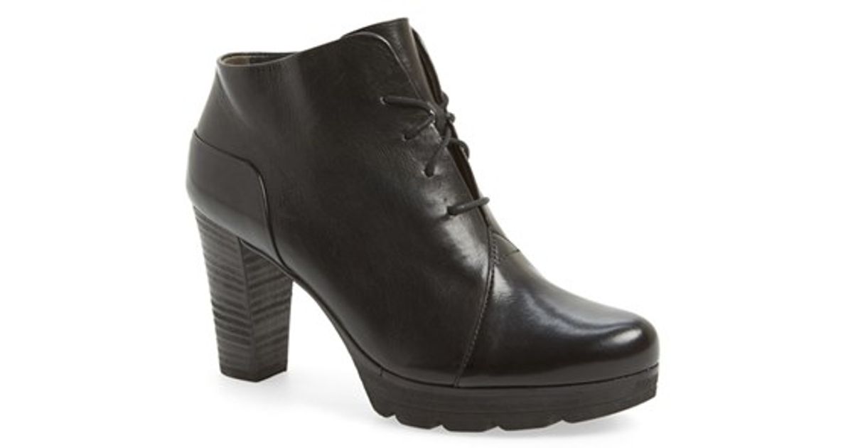 Paul Green Ankle BOOTS lyst - paul green fiona leather ankle boots in black ZFAWVVG