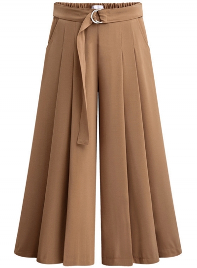 pleated pants for women women-s-fashion-tie-waist-wide-leg-pleated- ZEQJGWS