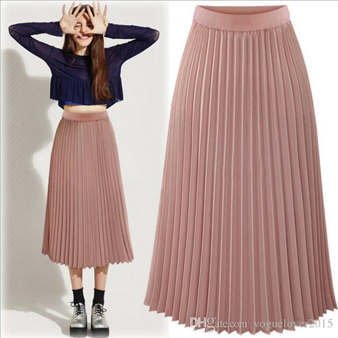 Pleated skirt for women strict, accurate, simple and yet feminine