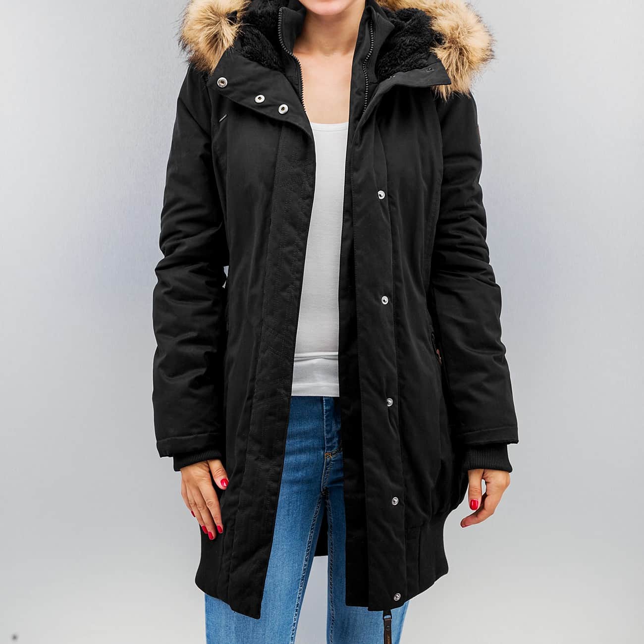 RAGWEAR WINTER COATS ragwear jacket / winter blemd in black women,ragwear skirts,reasonable sale  price ZBQQPCR