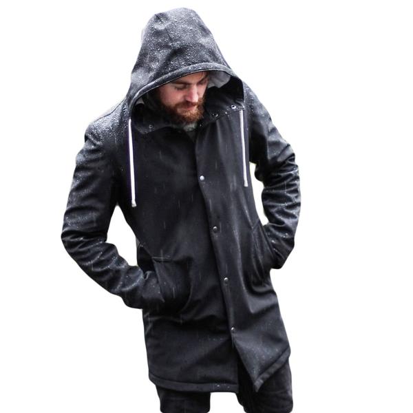 Raincoats black | the sophisticated - emberu0026earth rainwear, slim fit raincoat BPVYYLB