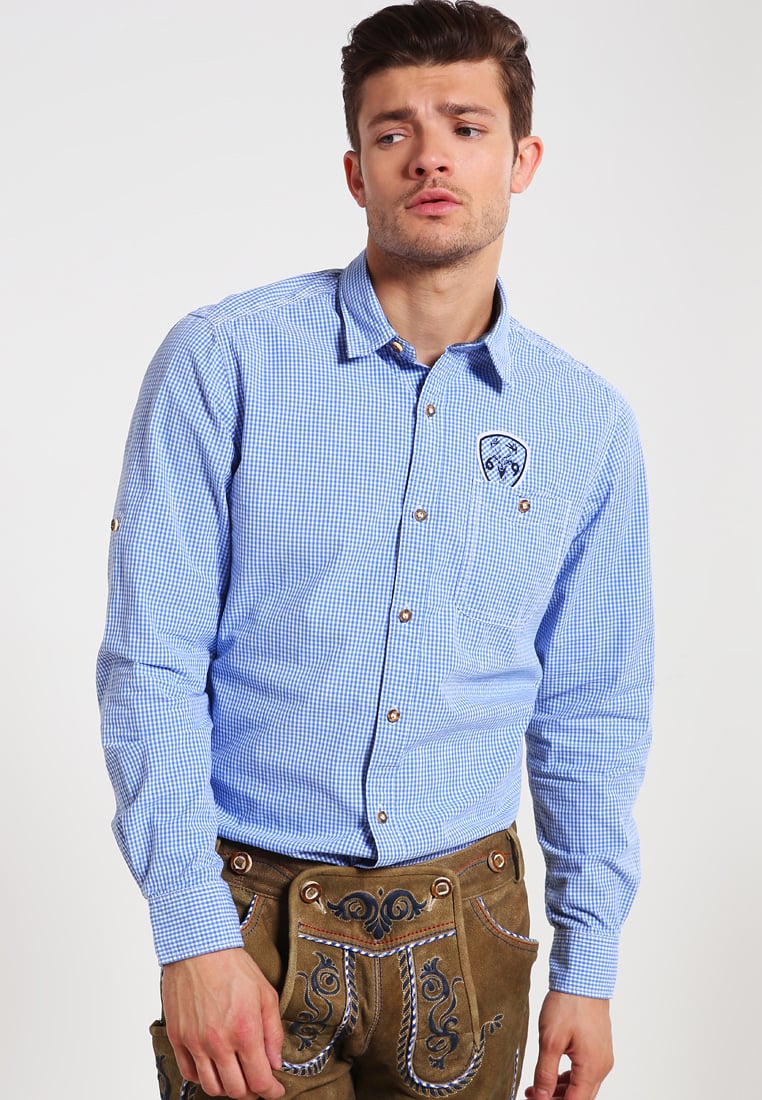 s.Oliver Shirts s.oliver regular fit - shirt blue/white men sale clothing shirts casual blue DMIGTQQ