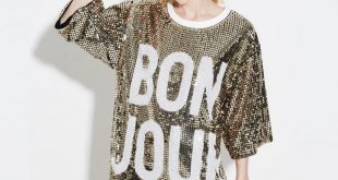 Sequin Shirts woman club dresses 2018 sequin t shirt dress loose tee shirts glitter tops  christmas dress YCAFPTD