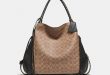 Shoulder Bags edie shoulder bag 42 in signature canvas with whipstitch ... DZUHXMZ