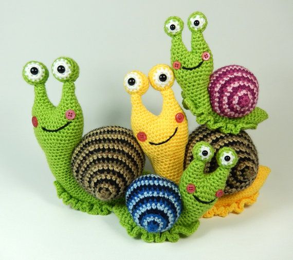 snail crochet pattern crochet patterns shelley die schnecke und familie häkelanl... (nur in  englischer sprache WZXLEUW