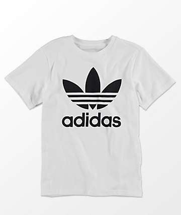 T-shirts for boys adidas boys trefoil white t-shirt DDUAHIZ