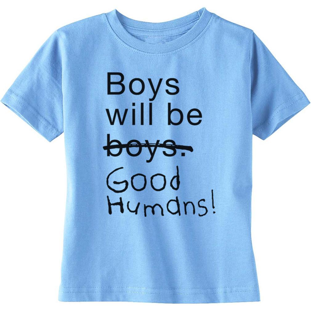 T-shirts for boys boys will be good humans (tm) baby / kids t-shirt FCJXPTY