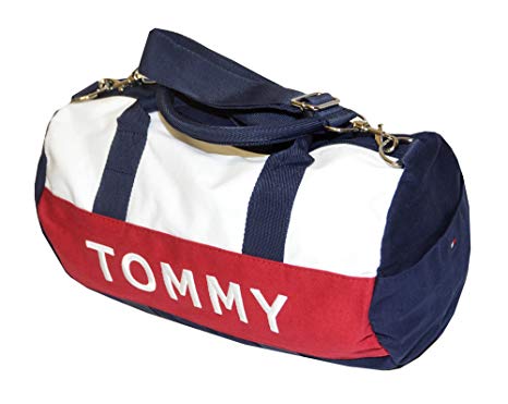 TOMMY HILFIGER BAGS tommy hilfiger mini harbor point duffle bag (one size, navy/white/red OFSTYYF