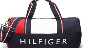 TOMMY HILFIGER BAGS tommy hilfiger patriot duffle bag - navy / red BKGPKXW