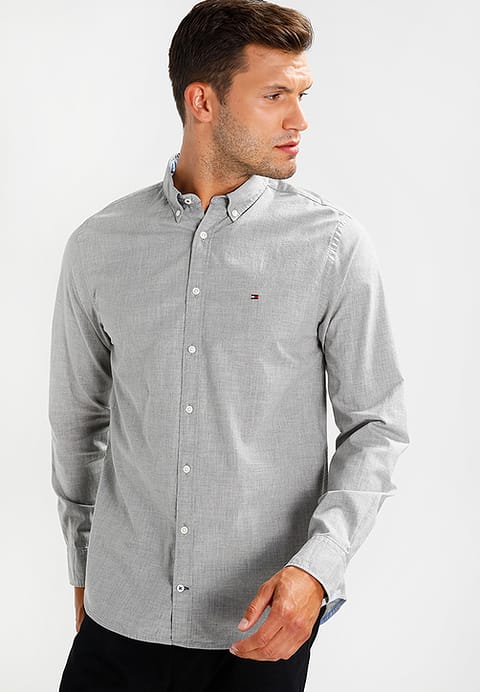 Tommy Hilfiger New York Fit Shirts to122d0cr-c11 tommy hilfiger new york fit - shirt - grey outer fabric  material: CAKXVMM