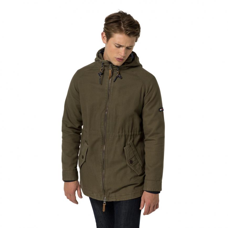 TOMMY HILFIGER PARKAS outerwear night - tommy hilfiger washed parka mens olive night WQGVHMY
