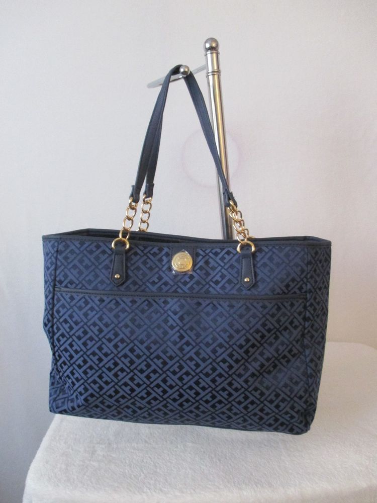 Tommy Hilfiger purses tommy hilfiger handbags tote 6932683 478 color blue gold retail $ 99.00u2026 BKVISOB
