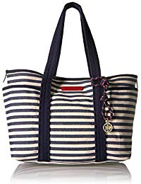 TOMMY HILFIGER SHOULDER BAGS canvas tote bag for women dariana JYVNIFH