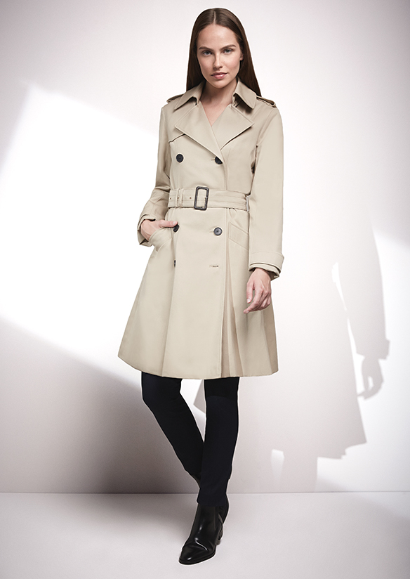 Trench coats, design and style icon