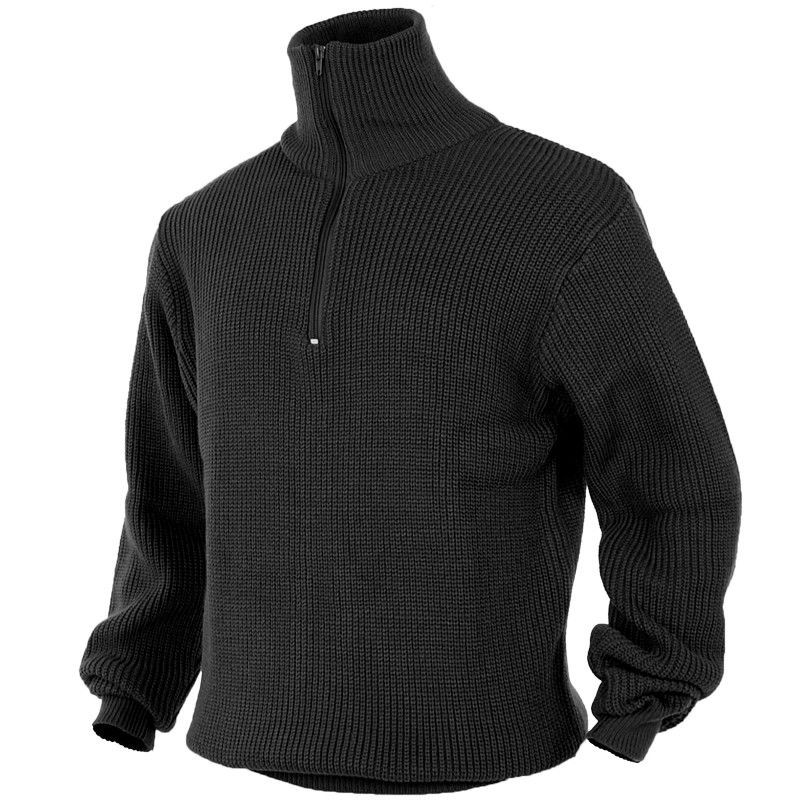Troyer Sweater ... mil-tec troyer sweater black ... ZTSSRKM