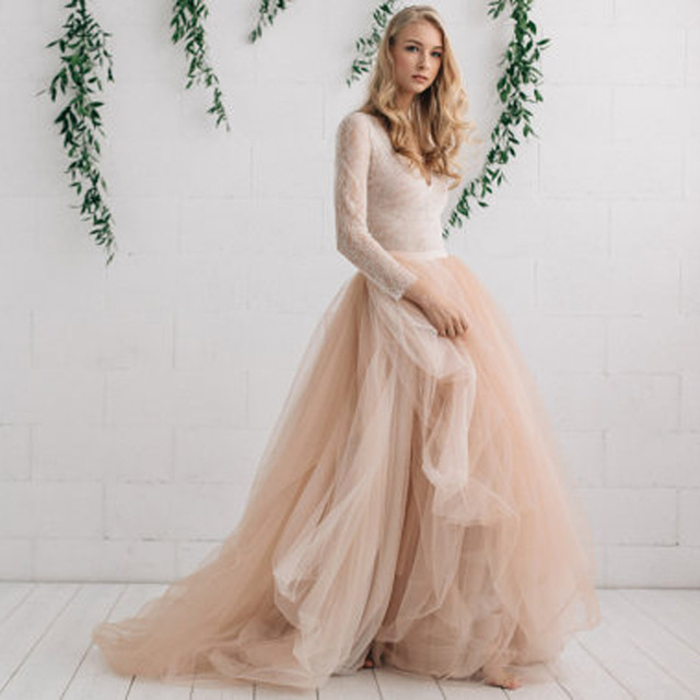 Tulle Skirts new fashion bridal tulle skirt champagne nude ivory wedding skirts  personalized tiered layers long maxi QETTBRS