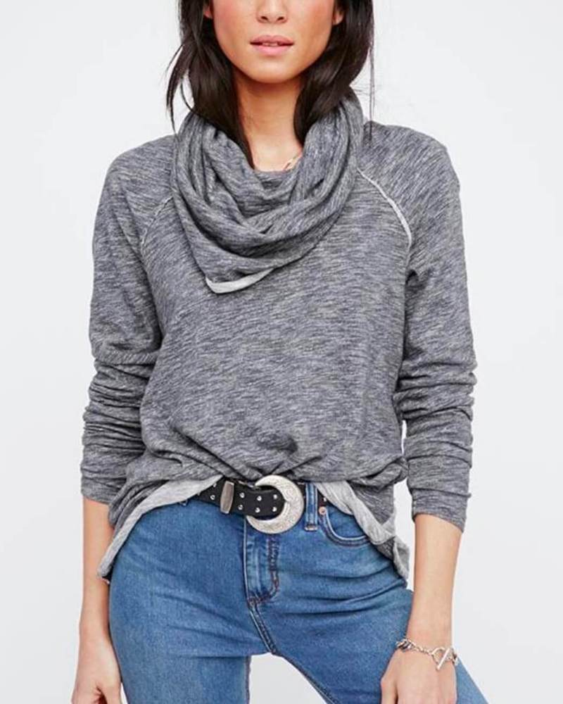 Create elegant styles with a turtleneck pullover