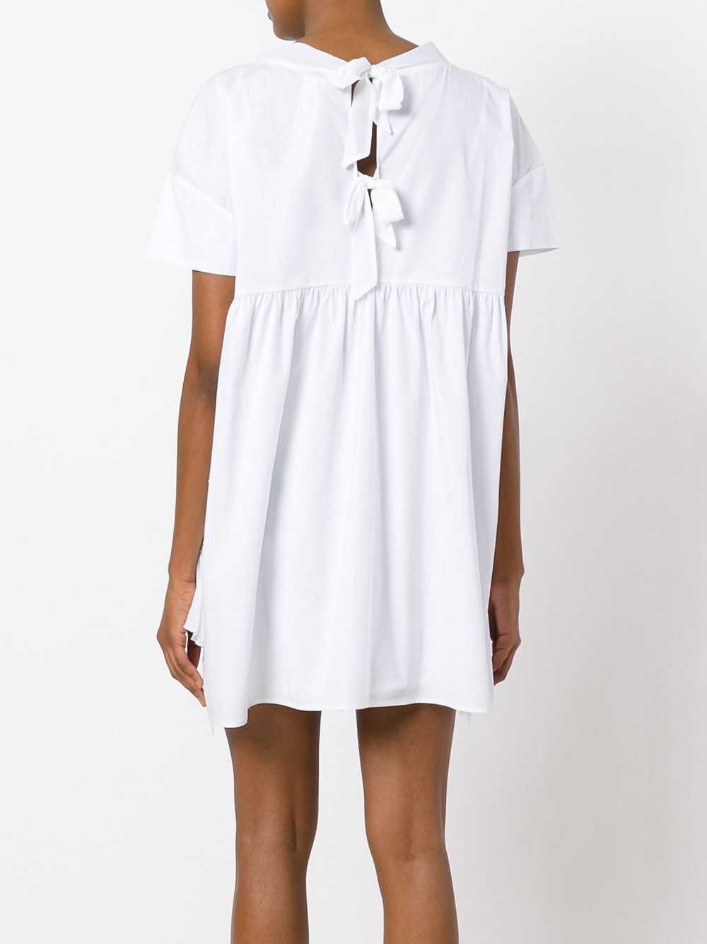 Twin set in the outlet ... twin-set pleated trim lace dress 001 bianco ottico women clothing day  dresses,twin ... DLBHIKJ