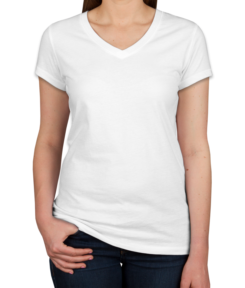 V-Neck Shirts bella + canvas juniors jersey v-neck t-shirt - white ZDJVZUH
