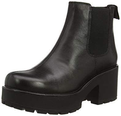 Vagabond Shoes vagabond womens dioon platform leather casual mid heel ankle boots - black  - 7 HRCSGKQ