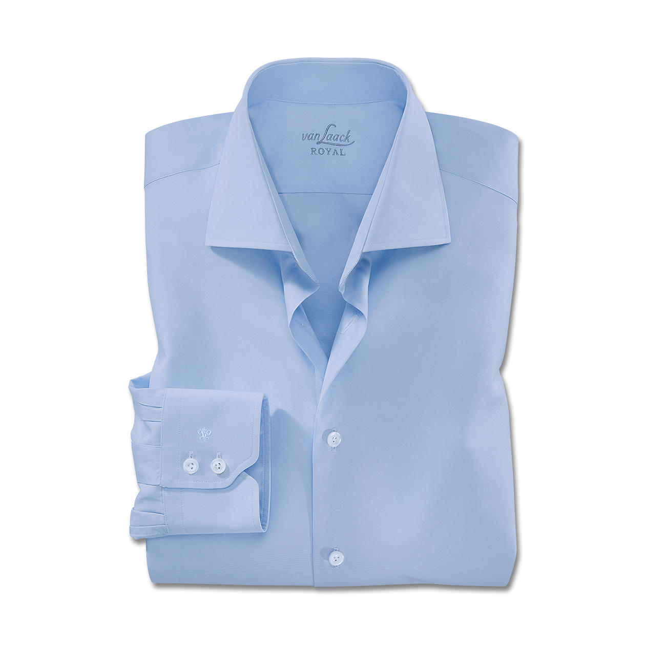 Van Laack Shirts single button cuffs, light blue OBZVDGC