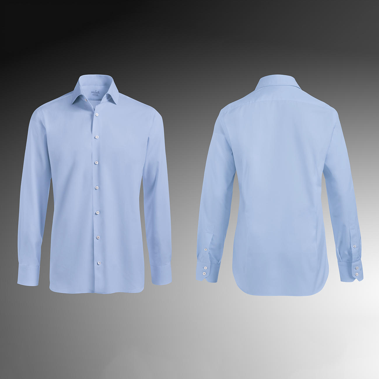 Van Laack Shirts tailor fit, single button cuffs, light blue RJGWIXA