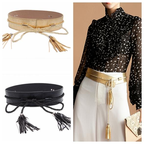 Waist Belts for women 2016 new fashion girdle runway shine leather belt for women,golden slim waist  belts GHKJSUY