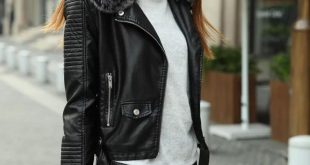 Winter Leather Jacket Women 2018 women winter thick leather jacket with fur collar pink black bomber  motorcycle KHRIZVX