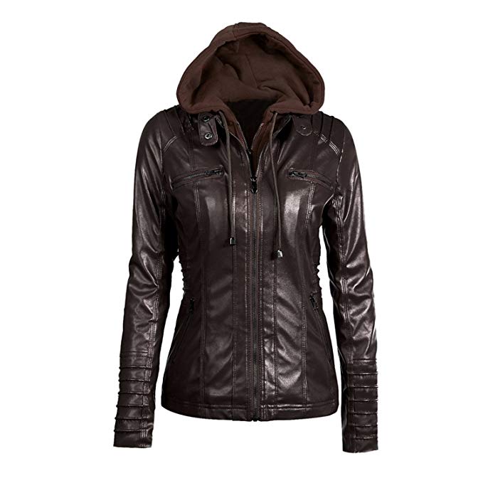 Winter Leather Jacket Women auuocc 5xl 6xl 7xl plus size womens clothing new winter leather hooded  jacket BHYUPQS