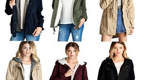 womens jackets styles image is loading womens-all-season-utility-jacket-with-hoodie-3- ASZNROL