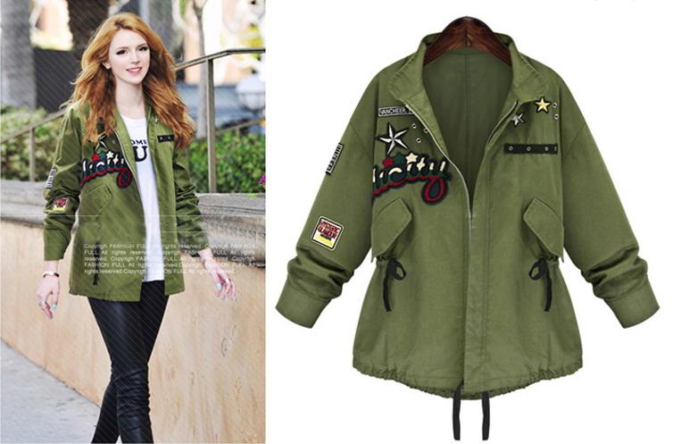 womens jackets styles teenage girls streetwear jacket, ladies army green coat, 2016 spring new  style fashion, KSCQDUA