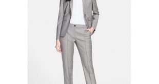 Women’s Business Trousers 2018 light gray women business suits formal office suits work female trouser  suits ADNQJFE