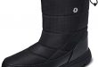 Women’s Men’s Boots soouops winter waterproof warm fur mid calf snow boots for women men 8.5 m JZYUBHF