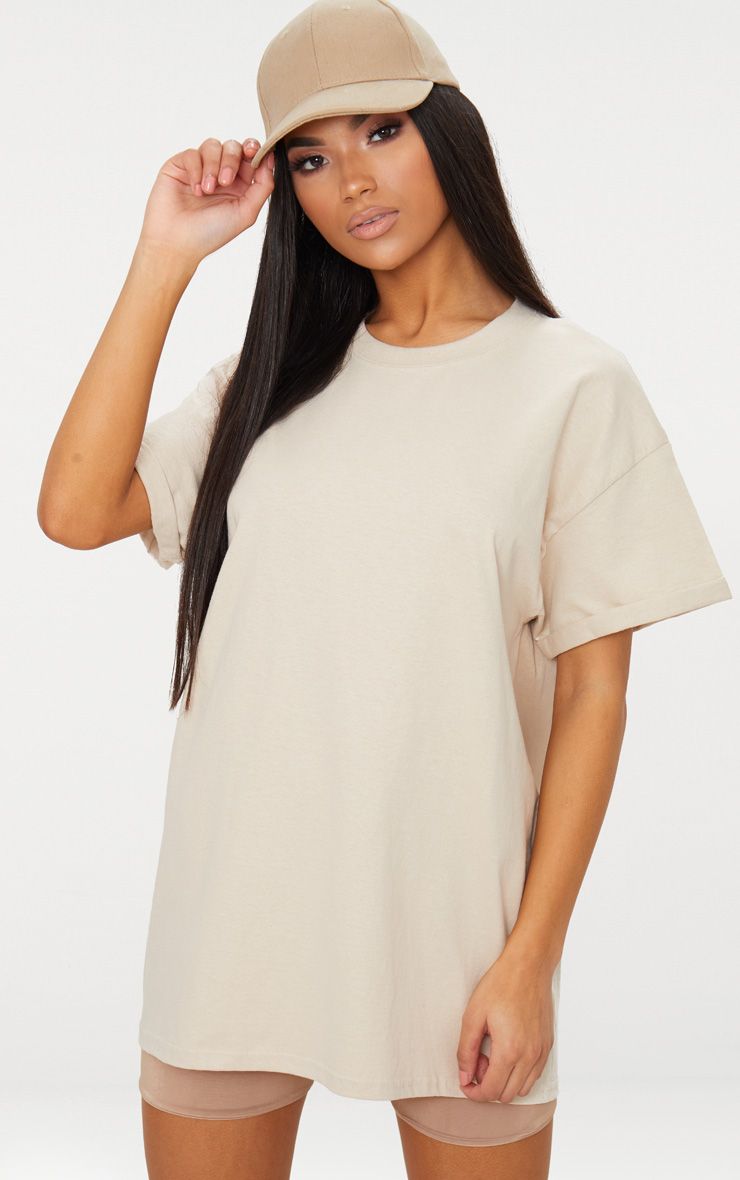 Women’s Oversize Shirts sand oversized boxy t shirt CRXHQAO