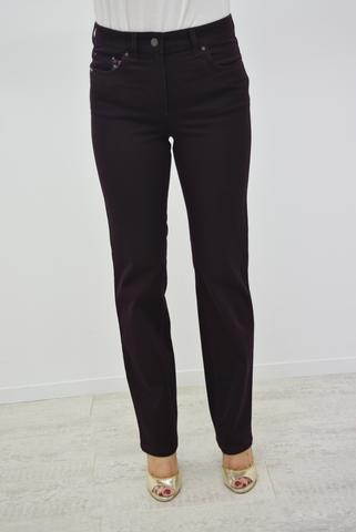 ZERRES JEANS zerres cora comfort dark purple jeans - 1507 540 77 FADAFEE