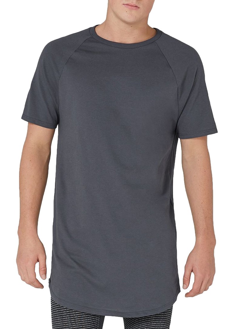 Zipped T-shirts topman side zip longline t-shirt DCXHDJH