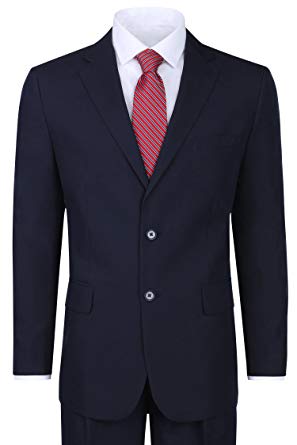 Men's Classic 2 Button Suit - Navy, 38 Regular