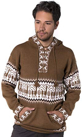 Gamboa Hooded Llamitas Alpaca Sweater (Small)