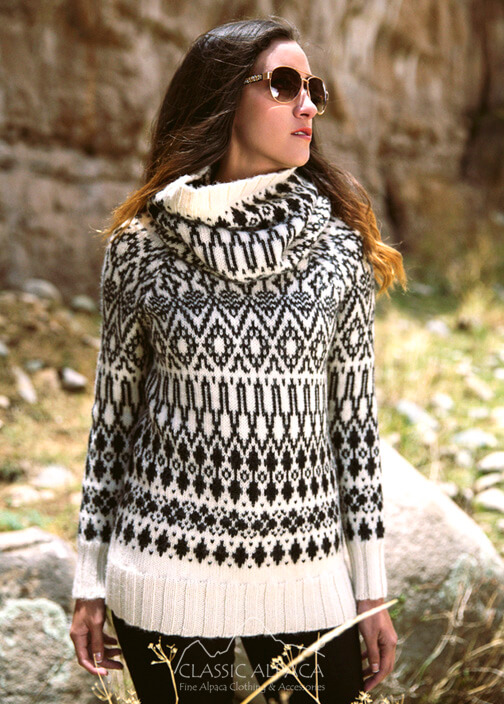 Agathe Turtleneck Alpaca Sweater