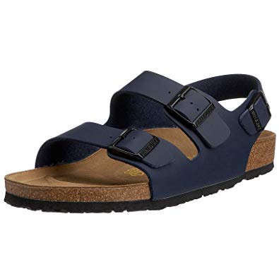 Birkenstock Milano Leather Sandals, Blue, 38