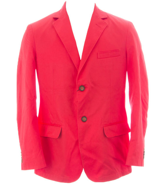 Gant Men's Coral Red Two Button Cotton Blazer 76080 Size 50 $575 NEW
