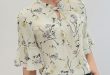 Women Blouses 2018 Chiffon Print Ruffles Sleeved Blusas Work Shirts For  Womens Elegant Blouses Plus Size Female Summer Tops 014-in Blouses u0026 Shirts  from ...